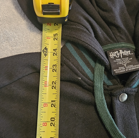 Harry Potter Slytherin Green & Black Varsity Hoodie Small - Picture 8 of 13